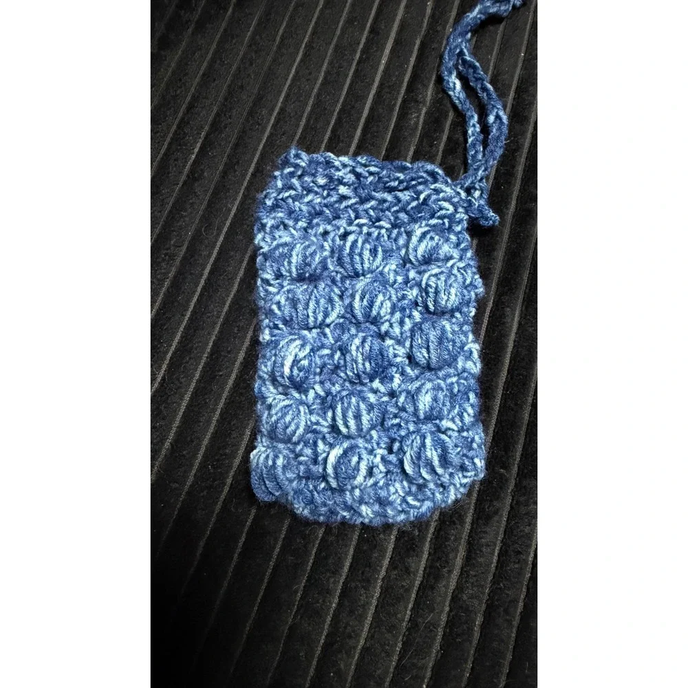 Handmade Crochet Soap Saver Pouch Bobble Body Scrubber Soap Holder Massaging